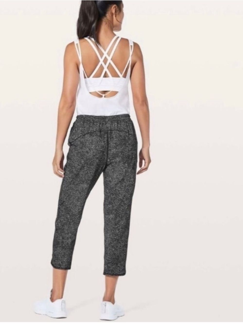 Lululemon Keep It Classic Crop Pant Black White Noise Womens 4 - Picture 11 of 11